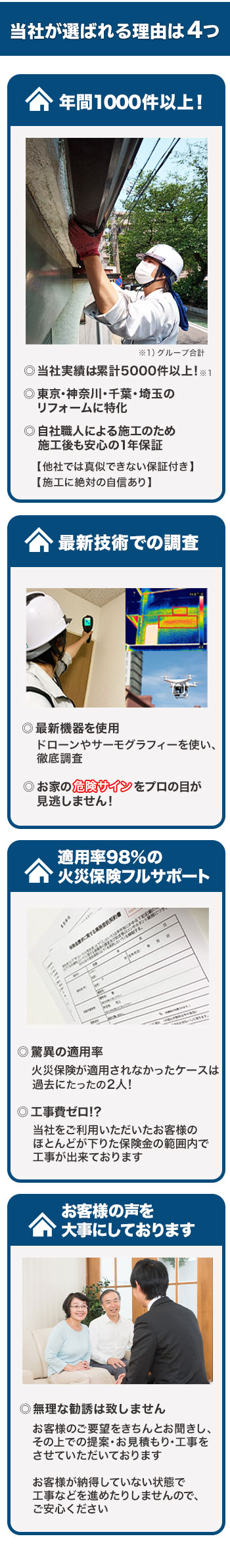 選ばれる理由
