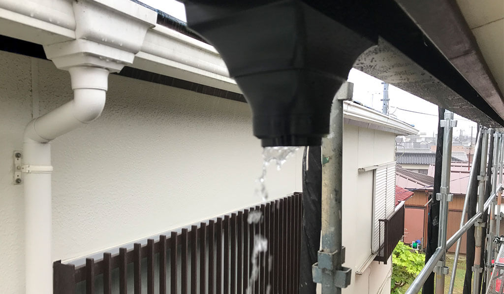既存の雨どいの状況