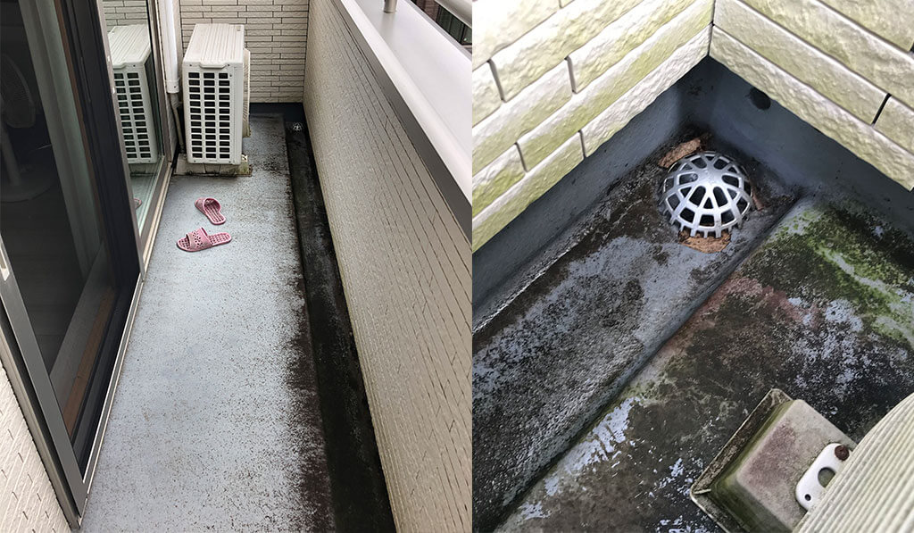 工事前のベランダ