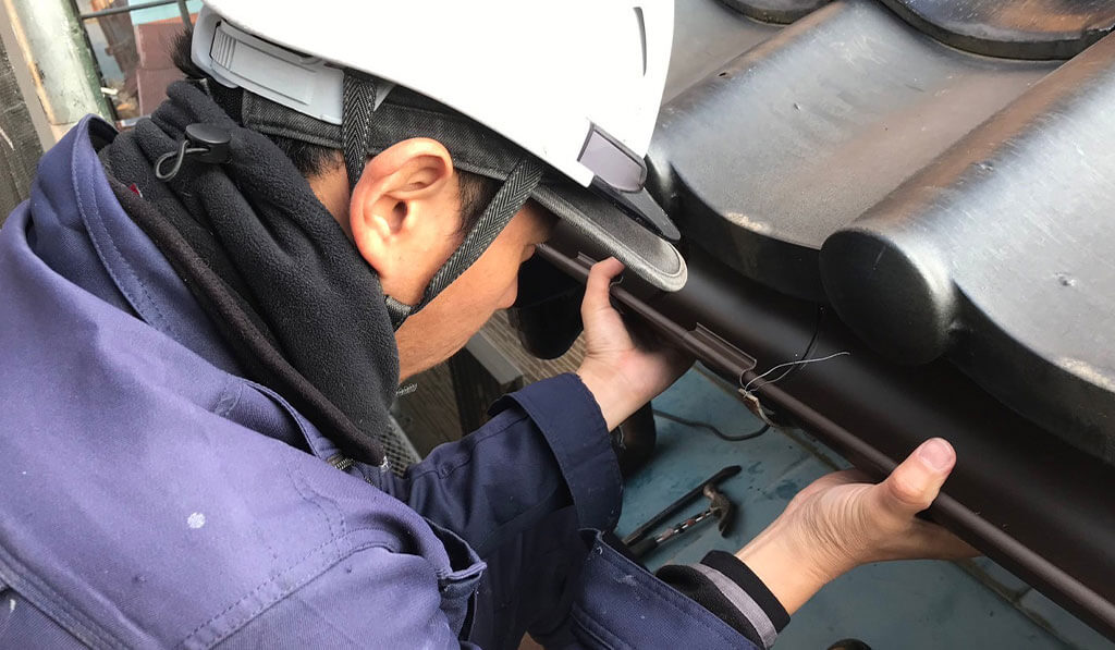継手部分を繋げる