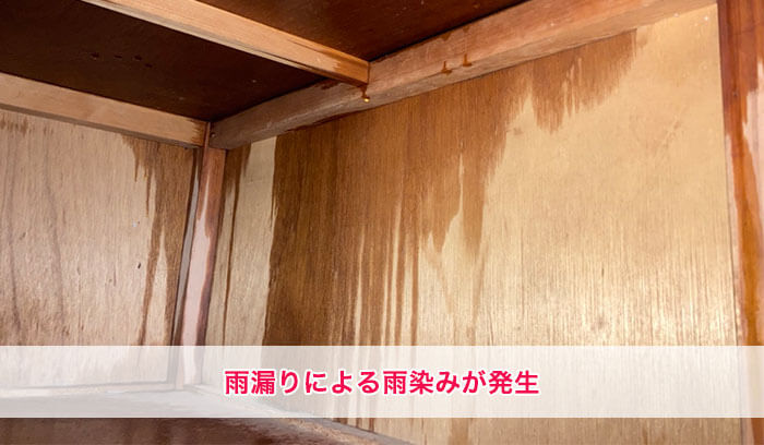 雨漏りでできた雨染み