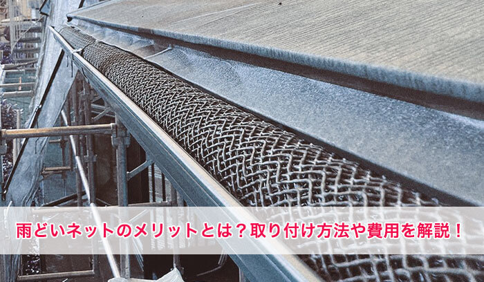 雨どいネットのメリットとは？取り付け方法や費用を徹底解説！