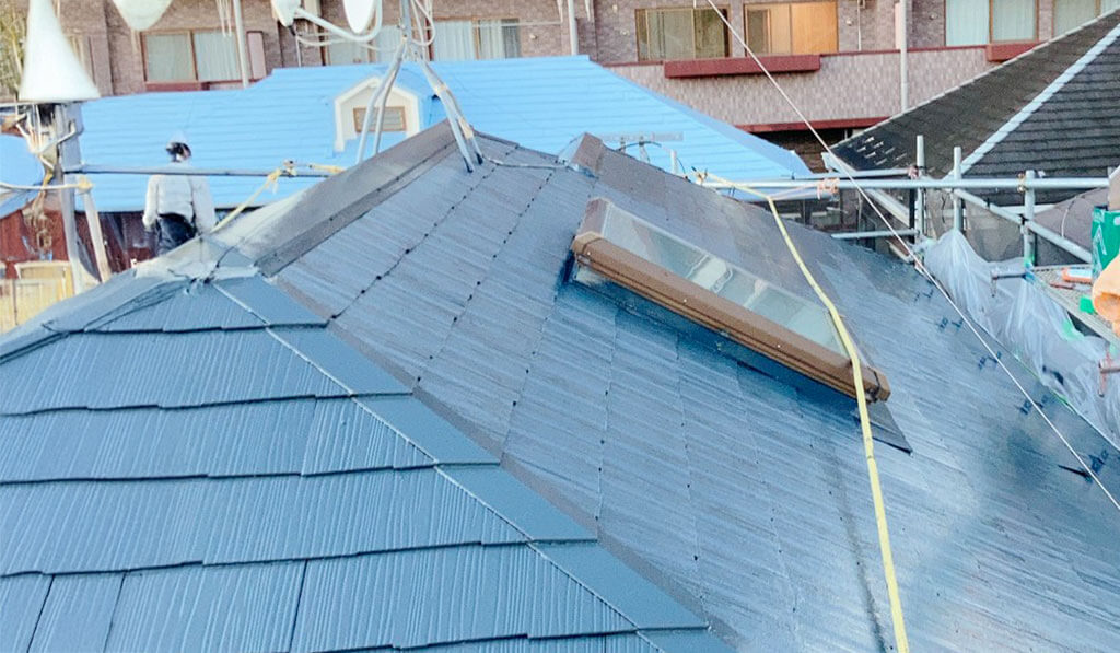 川崎市宮前区|棟板金工事・屋根塗装工事アフター画像