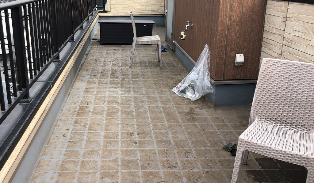 工事前のバルコニー