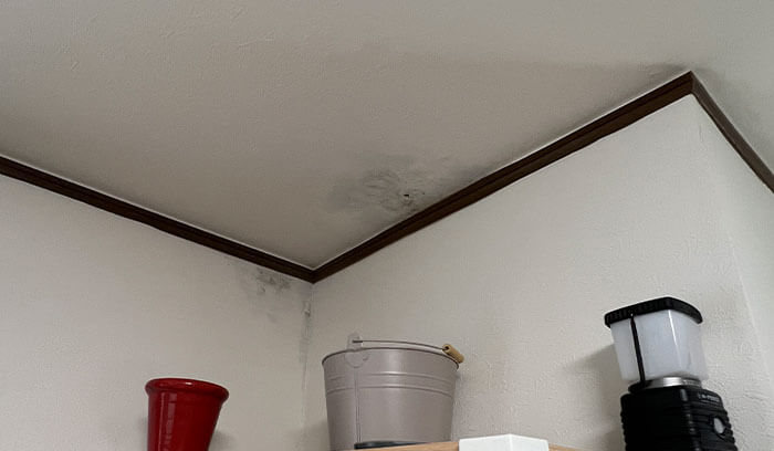 雨漏りする可能性がある