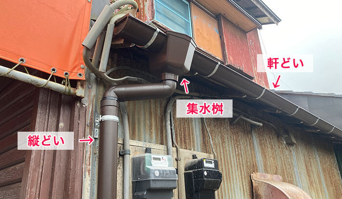 雨どいの構造