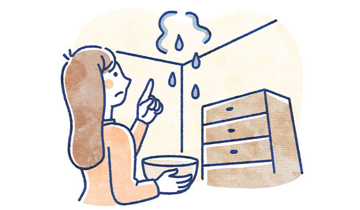 雨漏りの応急処置