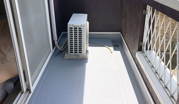 ベランダに室外機があっても防水工事は可能！