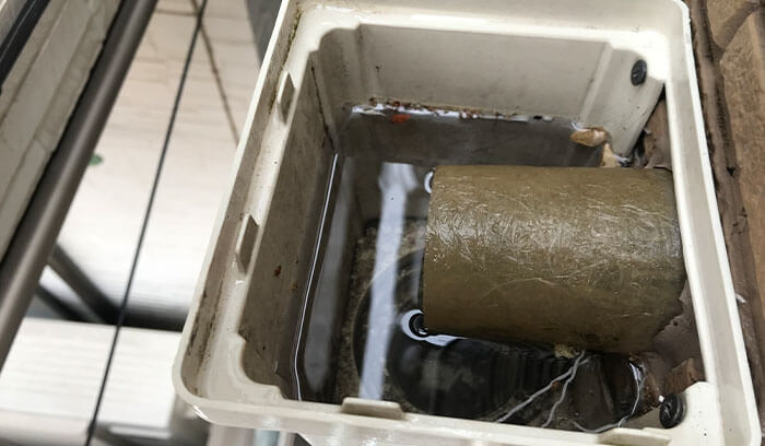 排水ルートに異常がないかチェックする