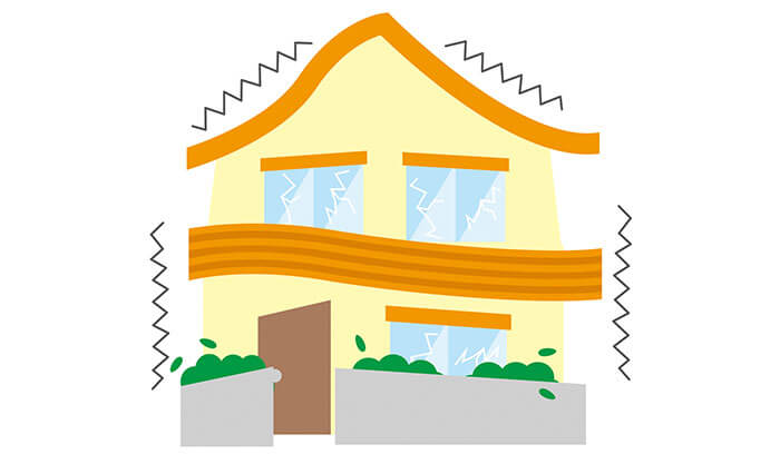 建物の揺れや伸縮の影響を受けやすい