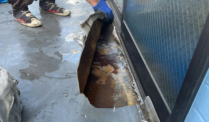 レベル3｜重度（下地腐食・雨漏りの可能性有り）