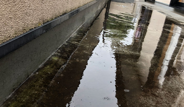 6｜雨水が溜まりやすくなった
