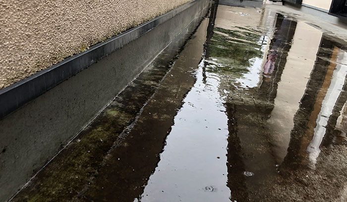 施工時の勾配ミス(新築・リフォーム時)