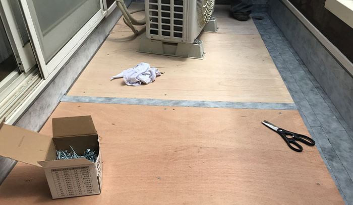 勾配不良を解消する補修方法