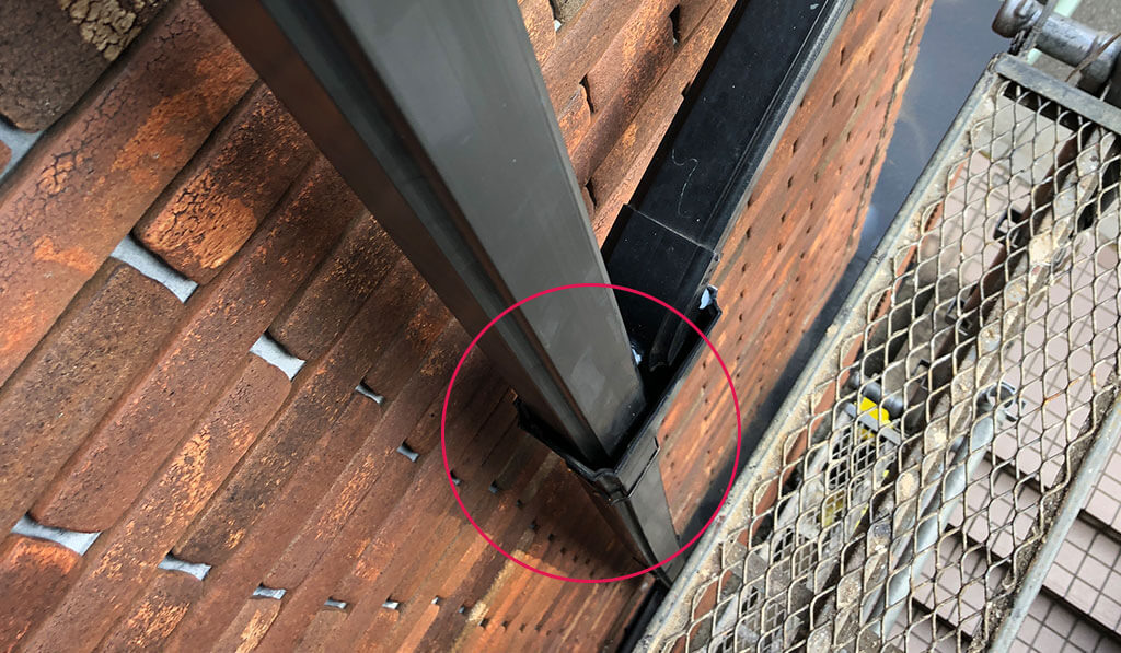 雨どい部分交換工事アフター①