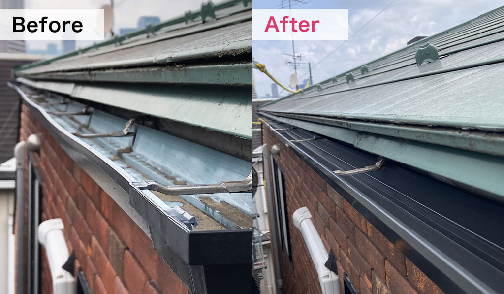 雨どい部分交換工事