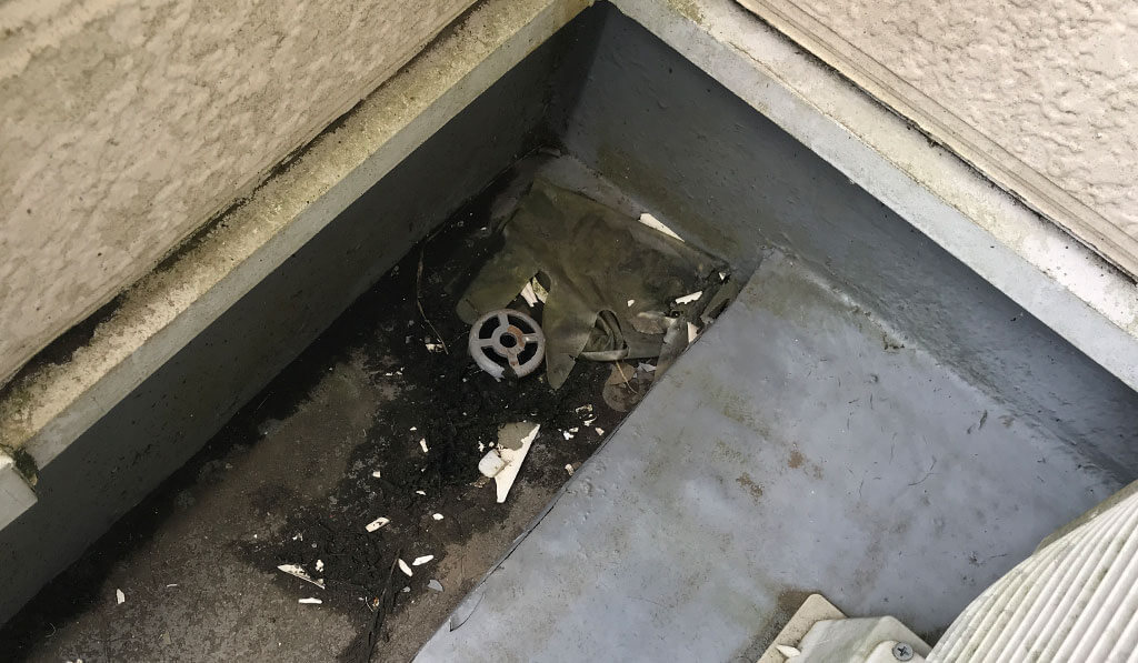 ベランダ防水工事ビフォー②