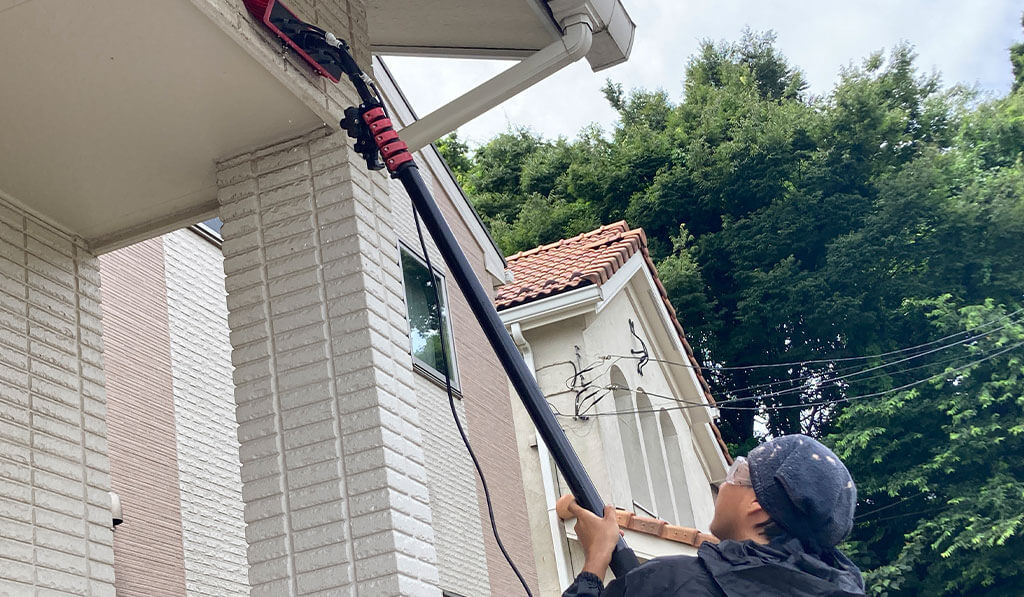 施工中の様子①