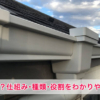 雨樋とは？仕組み・種類・役割をわかりやすく解説【修理費用も紹介】