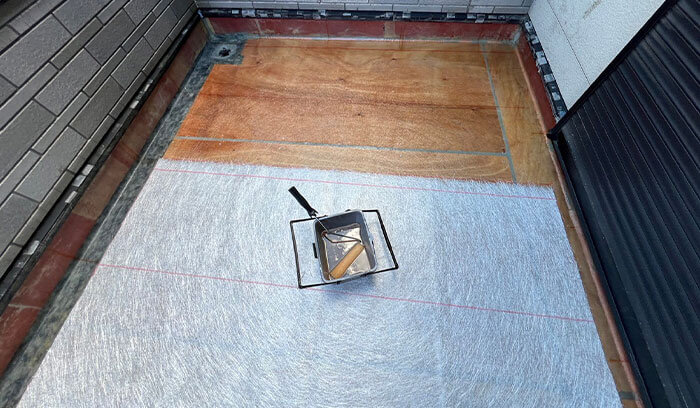 防水層の全面再施工