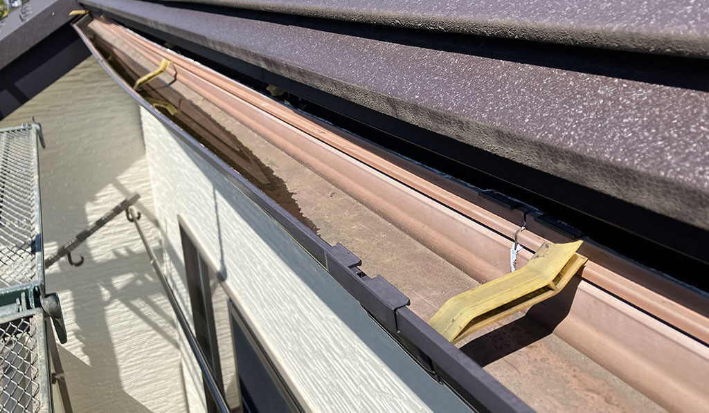 雨どい交換工事ビフォー①