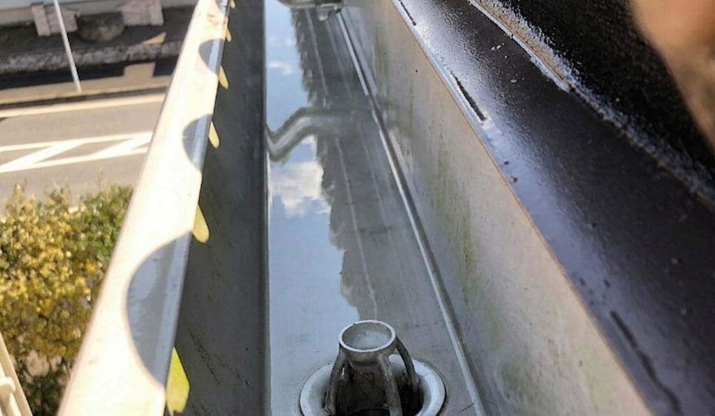 雨どい清掃工事のアフターの写真